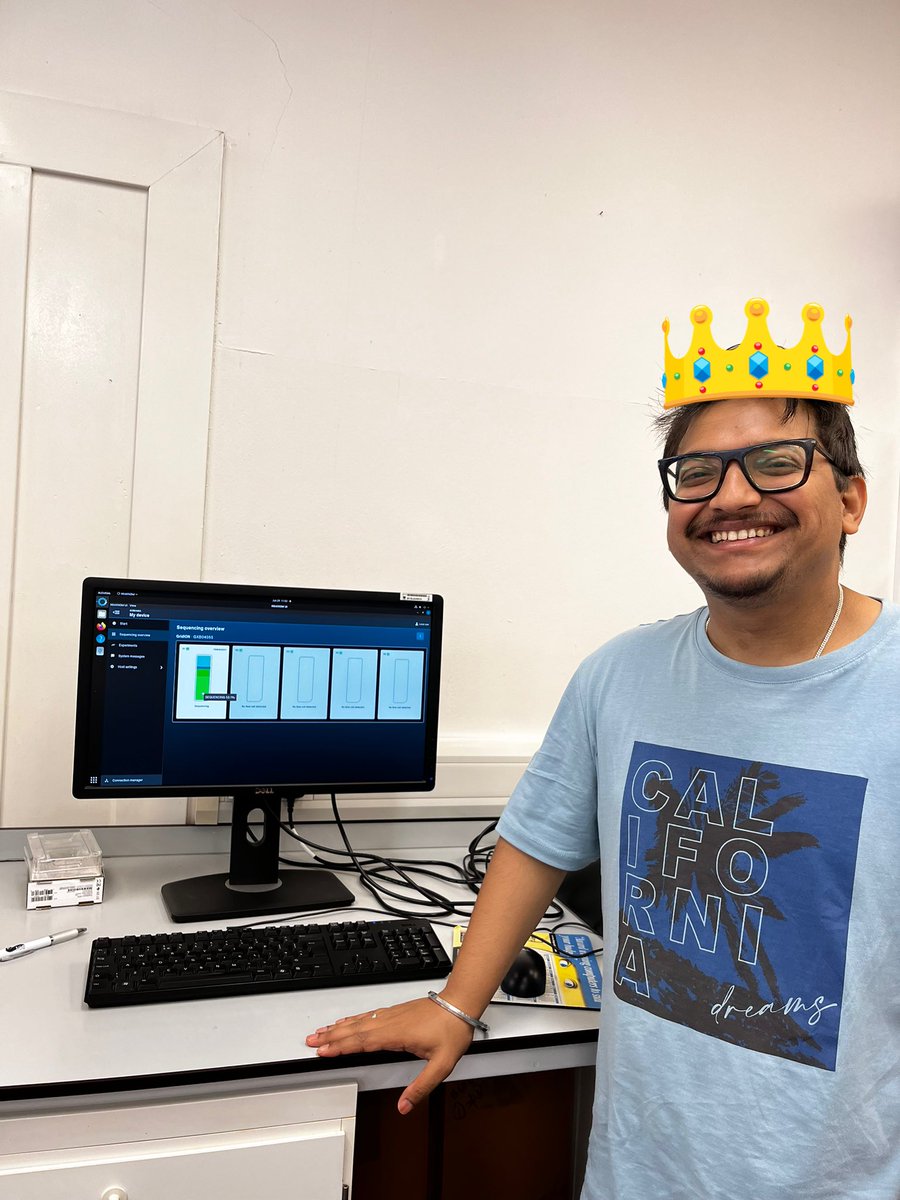 Irem Denizli (@iremdenizlimsc) on Twitter photo New record in <a href="/Stevenson_Lab/">Laboratory of Seasonal Biology</a>! Dr. <a href="/sayantansur008/">Sayantan Sur</a> hit 9M reads in 17h and still has 56% sequencing capacity! Can we say first time is the charm? 🪄✨ New record in <a href="/Stevenson_Lab/">Laboratory of Seasonal Biology</a>! Dr. <a href="/sayantansur008/">Sayantan Sur</a> hit 9M reads in 17h and still has 56% sequencing capacity! Can we say first time is the charm? 🪄✨