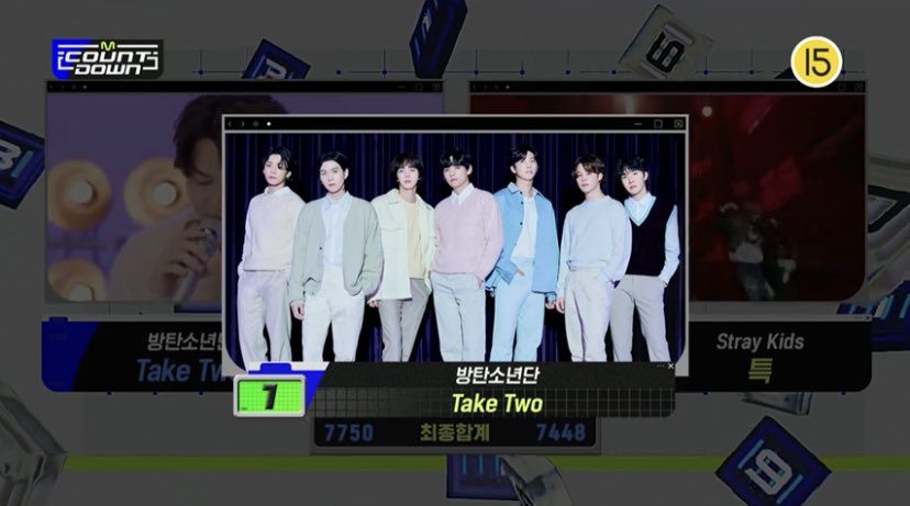 🏆| Congratulation @bts_twt for winning it's 2nd win on  MCountdown show 🎉

#TakeTwo2ndWin
#BTS163rdWin