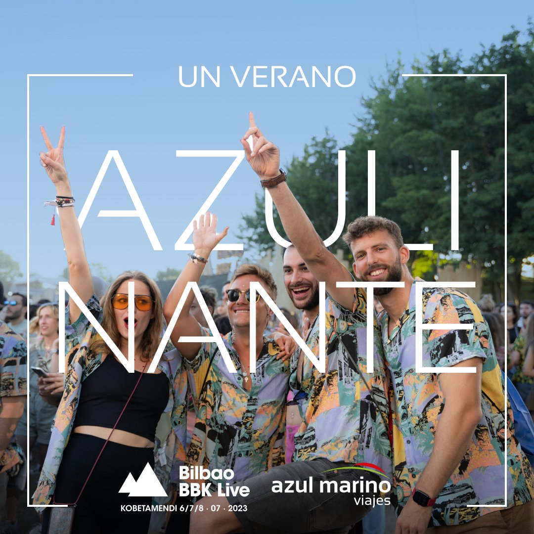 Si ya tienes tu bono para el <a href="/bilbaobbklive/">Bilbao BBK Live</a>... ¡Solo falta que reserves los alojamientos que tenemos en <a href="/azulmarinoviaje/">Azulmarino</a> para que tu experiencia en Kobetamendi sea de 💯!

¡Cuenta atrás activada para el verano más #azulinante! ⌛

➡️ shorturl.at/blm37