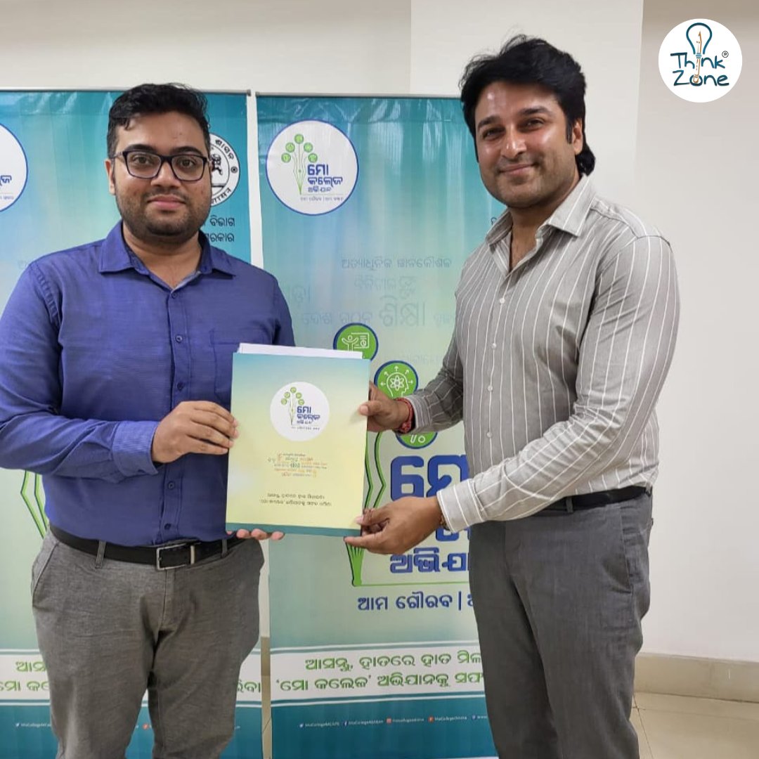 🎉Exciting News Alert!  

We are thrilled to announce that ThinkZone has officially signed a Memorandum of Understanding (MoU) with @MoCollegeMCAPS, #GovtofOdisha to implement the EmpowerEducators initiative across three districts of #Odisha.

#EducationForAll #govtpartnership