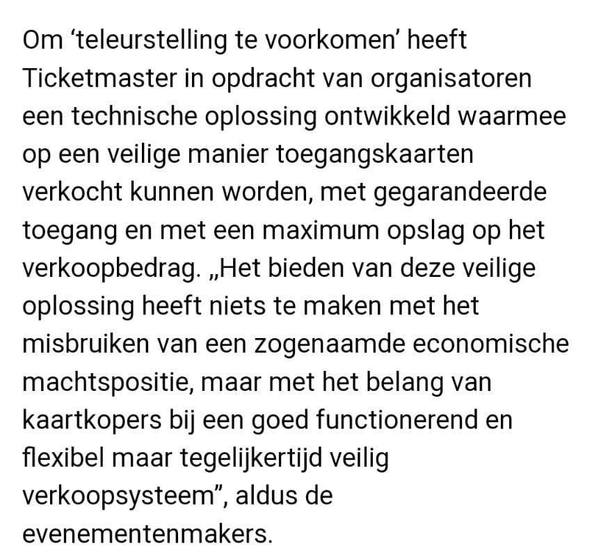 Je kunt je ticket niet meer doorverkopen, maar er zijn wel opeens weer reguliere tickets te koop. Fraude van <a href="/Ticketmaster_NL/">Ticketmaster NL</a> #fakenews #maffia #ticketmaster #dtrh #downtherabbithole