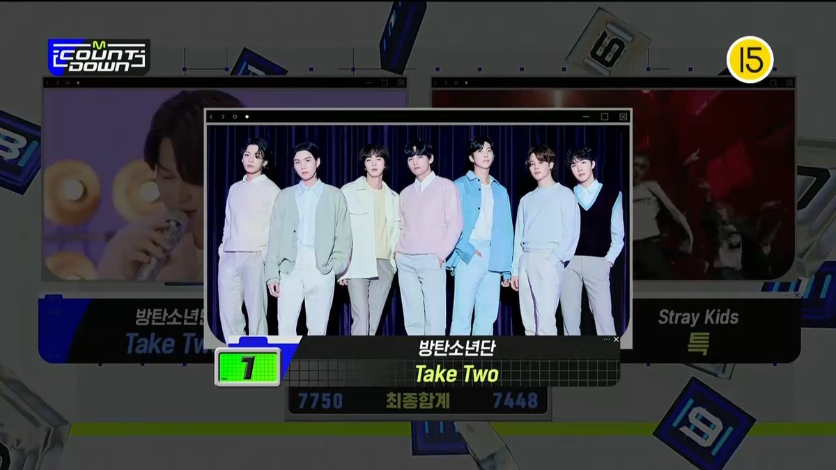 방탄소년단 #TakeTwo 가 엠카 2주 연속 1위를 차지했습니다🥳

#테이크투_2주연속1위_축하해
#TakeTwo2ndWin