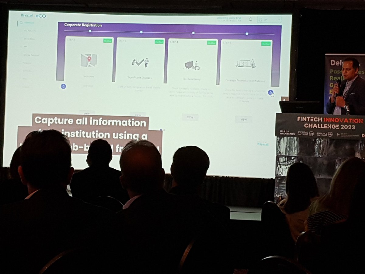 WayneGallichan's tweet image. @oswald_lopes delivering @DigitalkiyaAi #digital #onboarding @DigitalIOM #FintechChallenge
