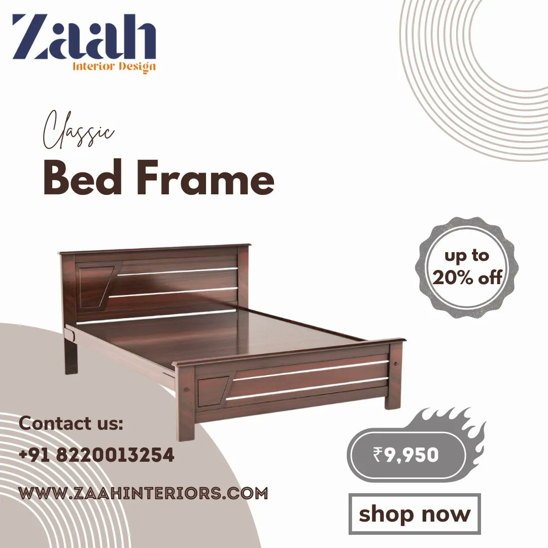 This Elegant Bed Is a Sleek And Minimalist Design 
Visit our website: buff.ly/3FUFfAs

#ZaahInteriors #ElegantBed #LuxuryLiving #BedroomGoals #InteriorDesign #HomeDecor #SleepInStyle #DreamyBedroom #BedroomInspiration #CozyNights #ElegantLiving #SophisticatedStyle