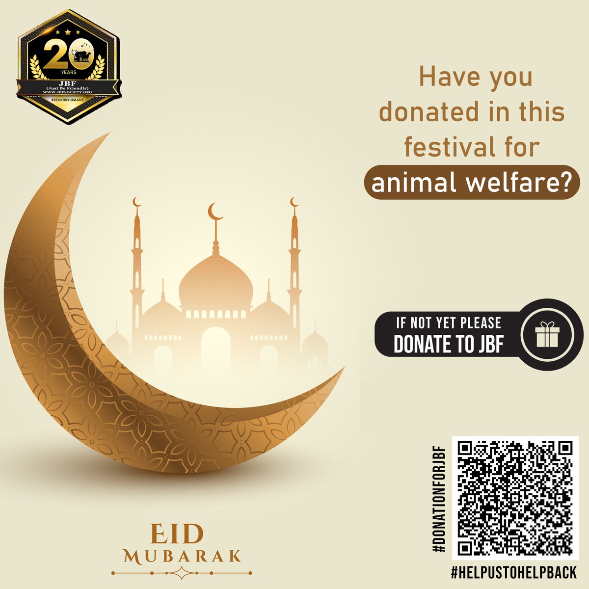 Eid Mubarak to you and your loved ones. May this joyous occasion bring happiness, peace, and blessings to your life. 🕌☪️
.
.
.
.
.
.
.
.
.
#jbf #justbefriendly #jiraw
#donationforjbf #animallovers #helpustohelpthem #eidmubarak
#helpustohelpback #joy
#explore #togetherness