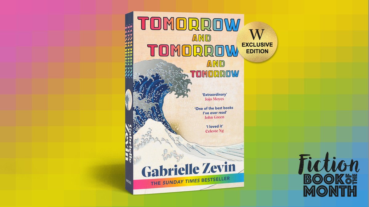 First up, our Fiction Book of the Month, a dazzling imaginative quest, examining identity, creativity and our need to connect, find our Exclusive Edition of Gabrielle Zevin's Tomorrow and Tomorrow and Tomorrow here: bit.ly/430QJex #BOTM