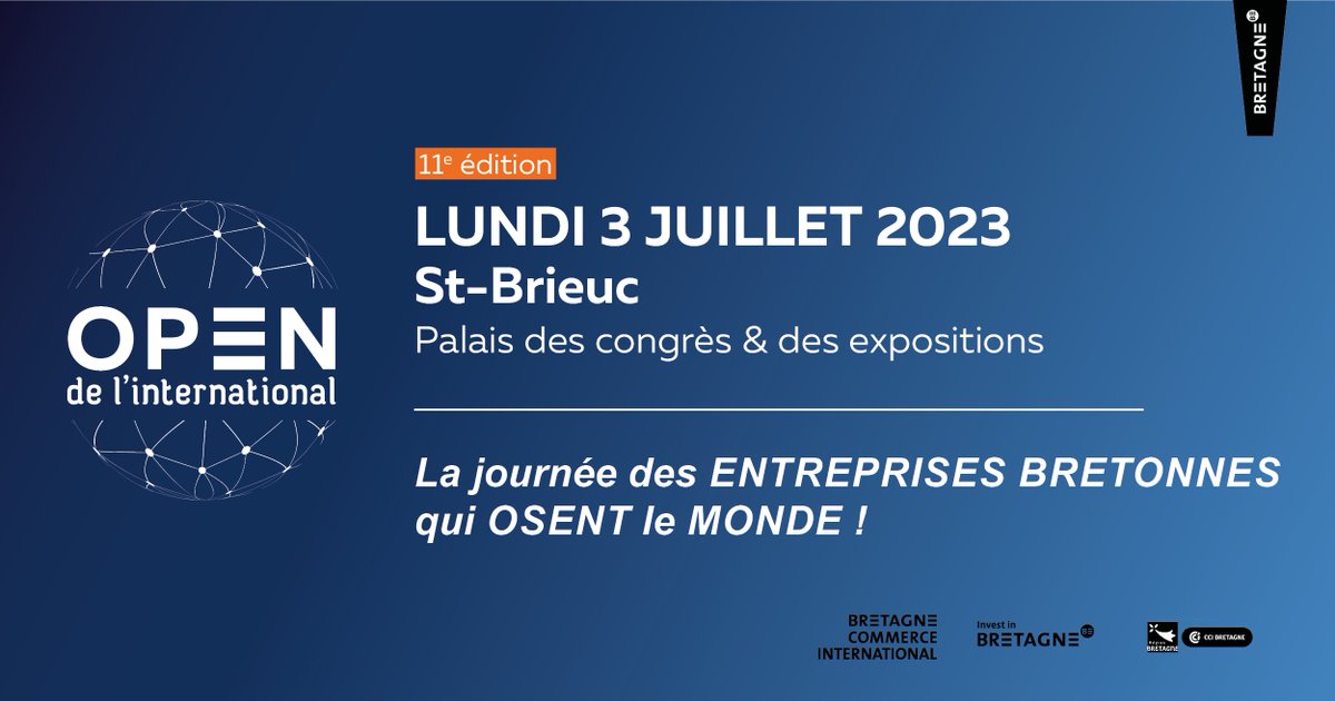 🌍⚠️ J-1 avant la clôture des inscriptions pour l’OPEN de l’international 2023 qui aura lieu le 3 juillet à Saint-Brieuc #OPENBCI23