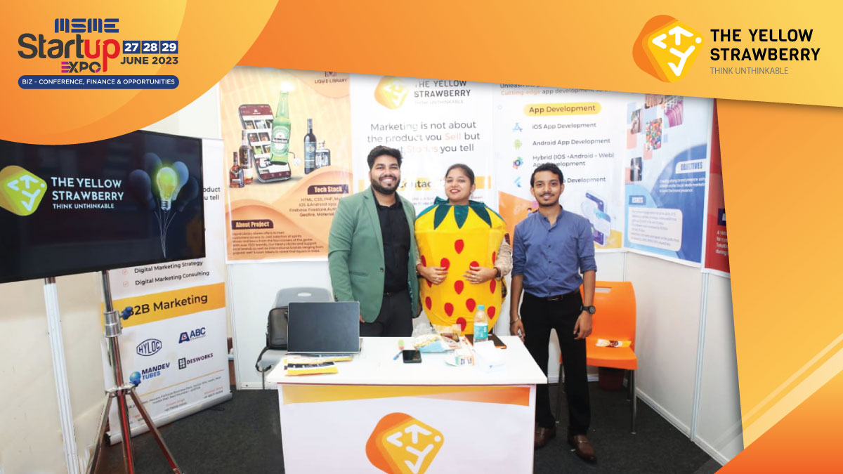 tysindia's tweet photo. Team "The Yellow Strawberry" at MSME Startup Expo 2023.

#tysindia #mumbai #advertisingagency #webdeveloper #iosdeveloper #androidappdeveloper #MSMEexpo #event #digitalmarketing https://t.co/n9aw2lFYkK