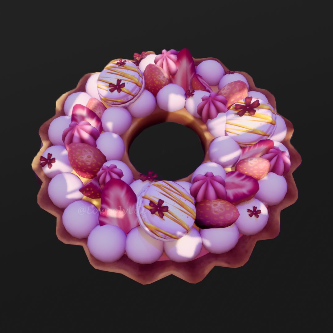 Wrapping this pretty cake up! Was nice to work on something small and food related again, but now It's time to continue on the environment.
#gameart