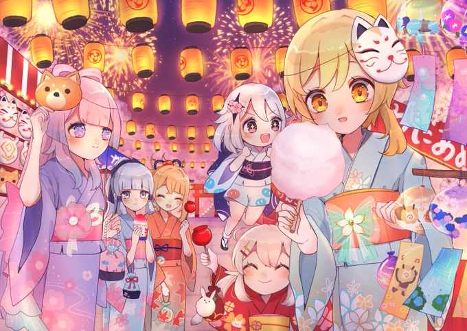 心躍る夏祭り  #原神 #SummerWithGenshin