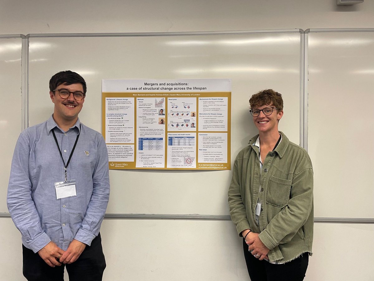 Dr Sophie Holmes-Elliott (@LithesomeToll) and @MarcEBarnard presented their poster on ‘Mergers and acquisitions: a case of structural change across the lifespan’