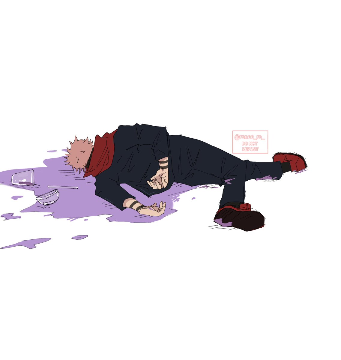 Defeated at last
#jjk #JujutsuKaisen #GrimaceShake #sukuna #itadori #yuji #fanart