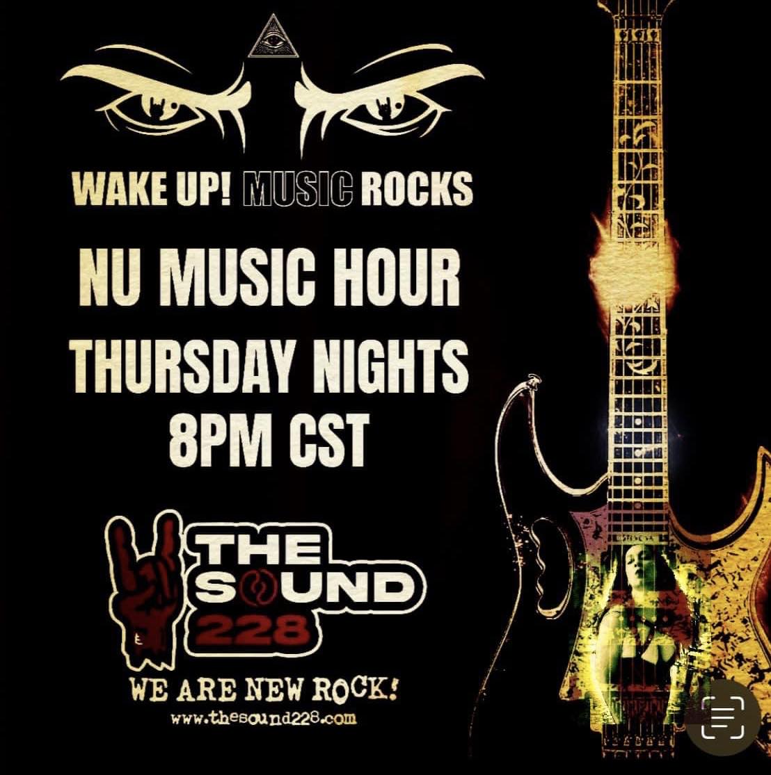 Join Pepper Gomez every Thursday at 8pm CST for the @wakeuprocks NU Music Hour!  @HardyMusic @royalbliss @egyptcentral @ZeroTheoremBand @anyxgivenxday @BandSevvven @EmbersEtched @10years @Westcreekband @anygivensinband @BlackOakCounty @ETBoysofficial and more.
