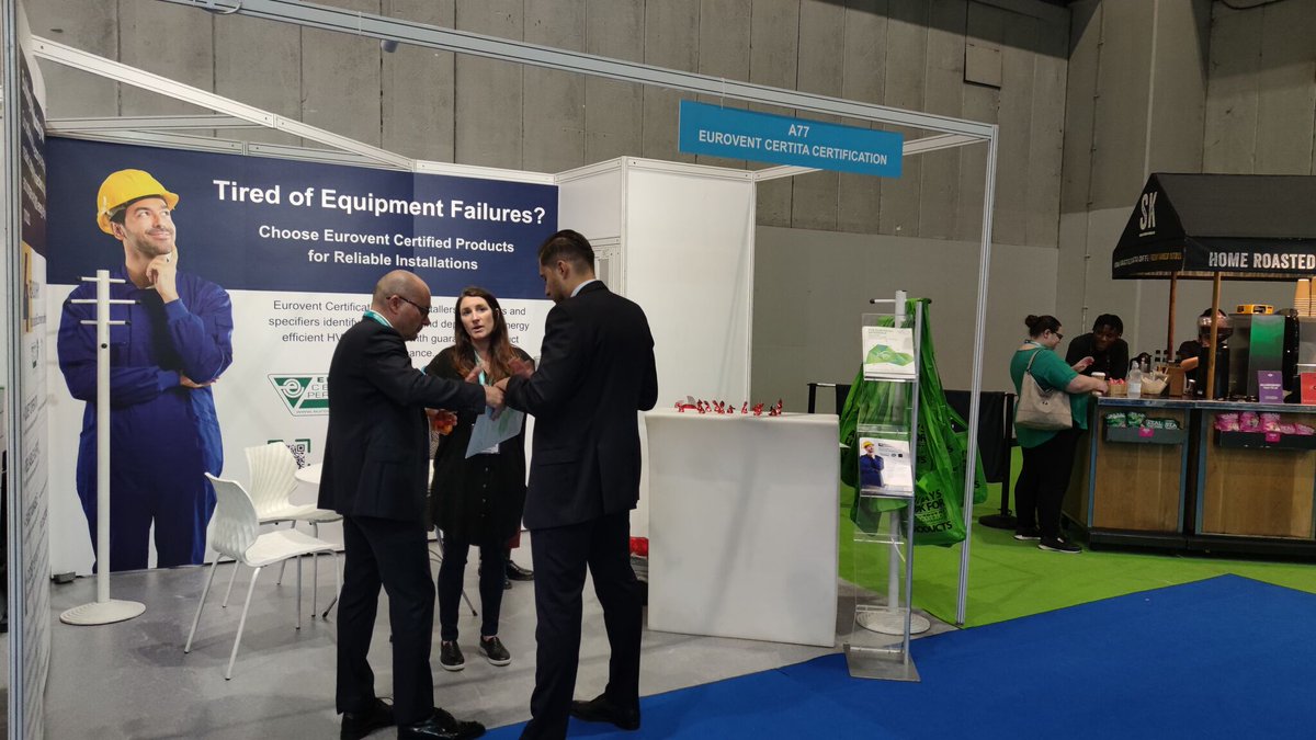 EuroventCert's tweet photo. 🎉 Last day at @Installer_Show for the Eurovent Certita Certification Team! 
👋 As we bid farewell to this remarkable event, we carry with us the momentum and connections we have made. We look forward to the next exhibition!
 #HVAC #Certification #Exhibition #Networking https://t.co/YNVN26ts5S