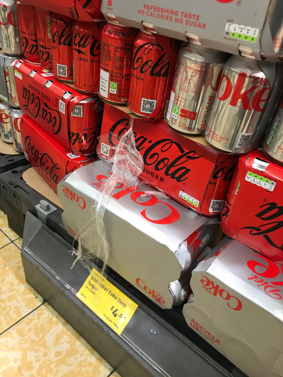 . <a href="/AldiUK/">Aldi Stores UK</a> disgusting switch and bait style tactics and flagrant sale of goods act breaking. You’ve been selling 10x for ages, switch for 8x and keep the 10x label. F*cking awful.