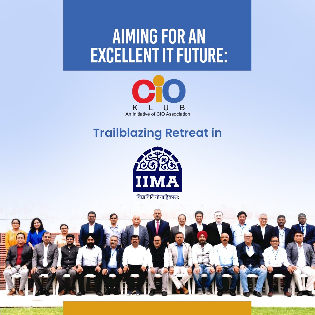 It was a great opportunity to witness the convergence of brilliant IT minds from various chapters of #CIOKlub, as they embarked on a transformative 5-days residential program on Ditigal Strategies at #IIMAhmedabad campus.