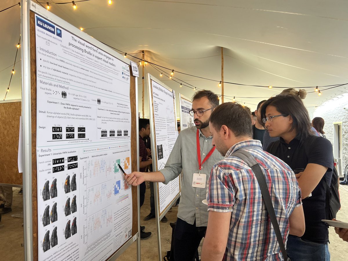 astrid_zeman's tweet photo. @FCerpelloni is too popular… can’t even get a photo in! #imrf2023 @IMRF23 

The visual word form area engages in processing Braille in expert visual readers
@CollignonOlivi1 @hans_opdebeeck https://t.co/Xx0Gso1pES