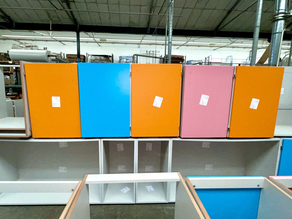 🌈Update from our Factory: Injecting Vibrant Colours into Education🌈

Our production team are busy preparing some amazing colourful cabinets to be installed in a #FoodTechnology room located on the South Coast!

#ClassroomDesign #EdChat #LrnChat #Renovation #Education #Learning