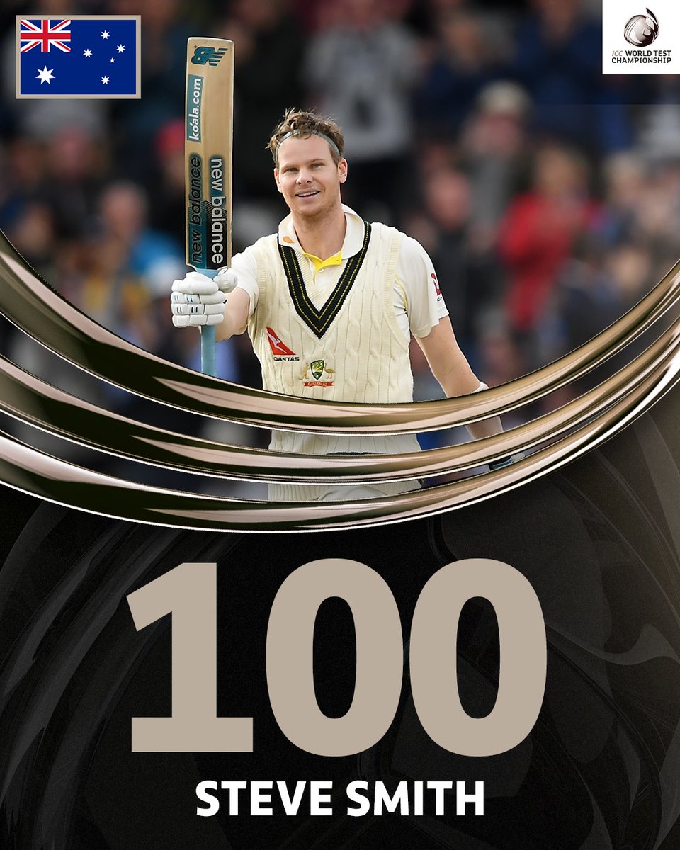 32nd Test hundred for Steve Smith 💯 #WTC25 | #ENGvAUS 📝: bit.ly/ENG-v-AUS-2ndA…