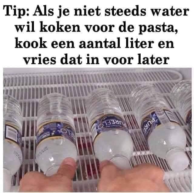 JOOSTJOOSTJOOS's tweet photo. Even een #kooktip om tijd te besparen https://t.co/nmWd0XeUcP