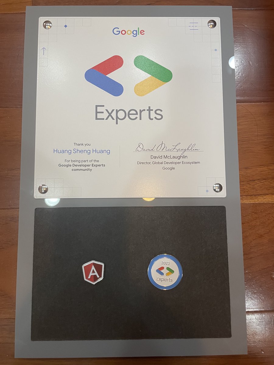 wellwind's tweet photo. #AngularGDE certificate from @GoogleDevExpert😍 https://t.co/4wuOFKP52w
