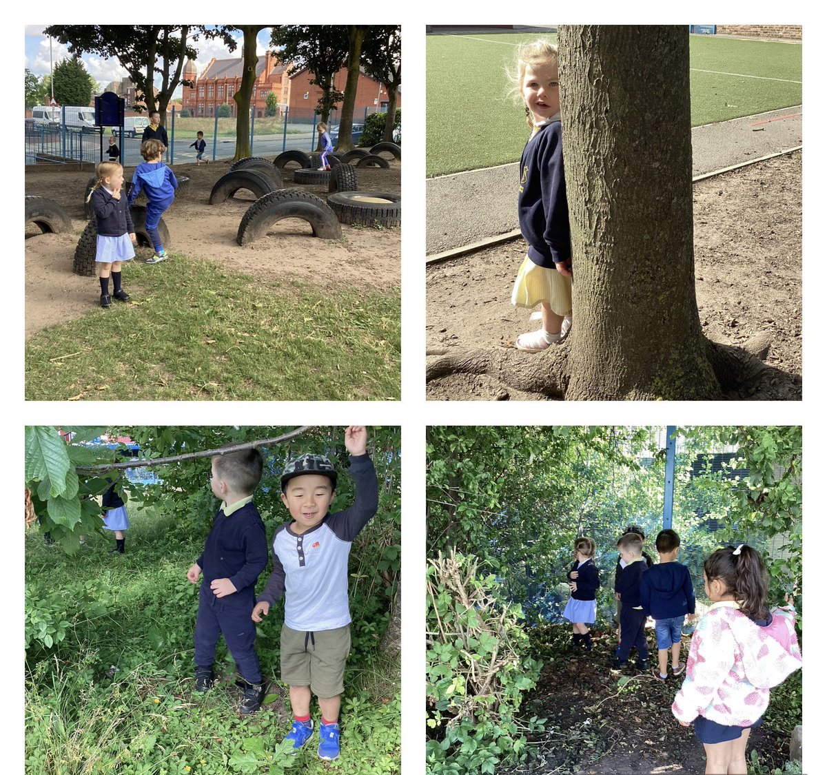 Nursery received a letter from Mr Wolf asking then to help him find a good hiding place around school. We looked at maps of the school grounds and explored the school to see which playground had the best hiding places @stcleopas #NationalFieldworkFortnight #stcleopasgeography