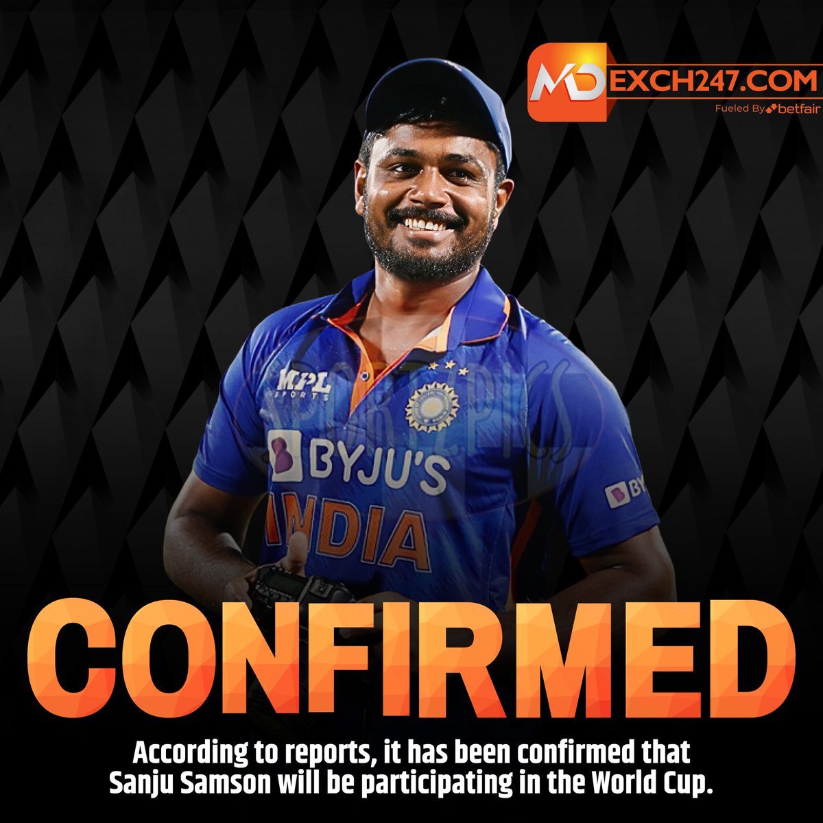 📰✅ Reports confirm that Sanju Samson is set to join the World Cup squad! 🌍🏆 His inclusion adds excitement and anticipation to the upcoming tournament. 🤩🏏 Fans can't wait to see his skills on the global stage. Let the World Cup fever begin! 🙌🎉 #SanjuSamson #worldcup2023