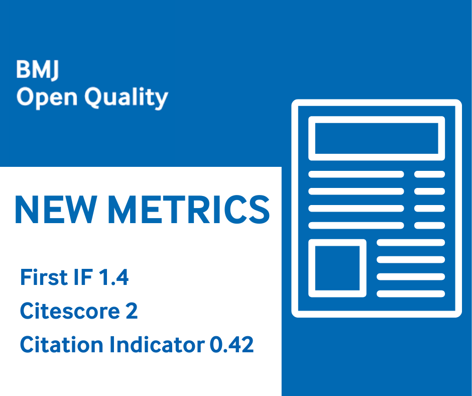 Transparency matters.🔬 We’re sharing our latest journal metrics 📊 along with our First Impact Factor and top cited content. bit.ly/3CRAXYY 👈 By publishing reliable content, we strive to create a healthier world together. #JournalMetrics #BMJImpact