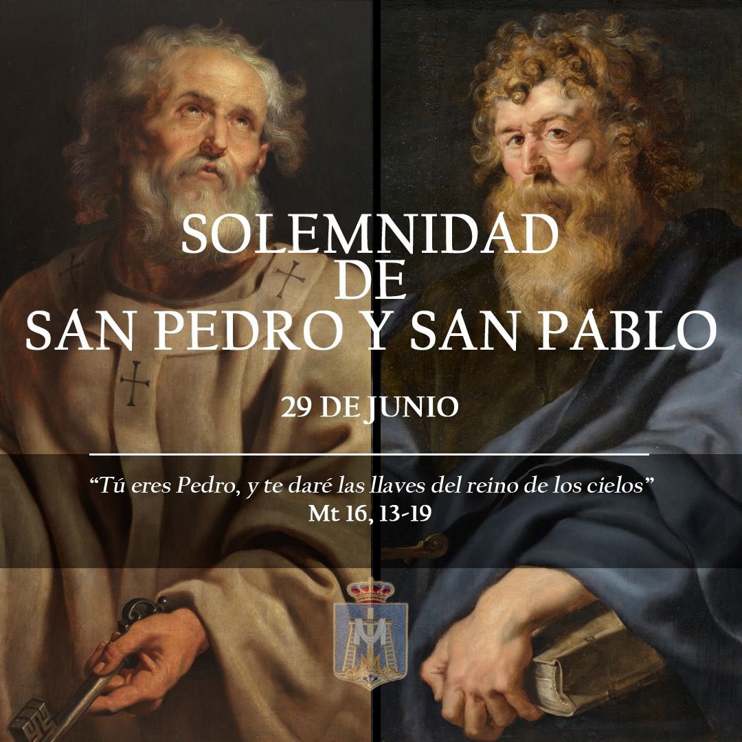 soledaddealcala's tweet photo. *SOLEMNIDAD DE SAN PEDRO Y SAN PABLO*

*Mt 16, 13-19*. _Tú eres Pedro, y te daré las llaves del reino de los cielos._

🖼️ Rubens, Pedro Pablo (1610-1612). “San Pedro” y “San Pablo” [Óleos sobre tabla] Museo Nacional Del Prado, Madrid. https://t.co/D1FVNjbTAK