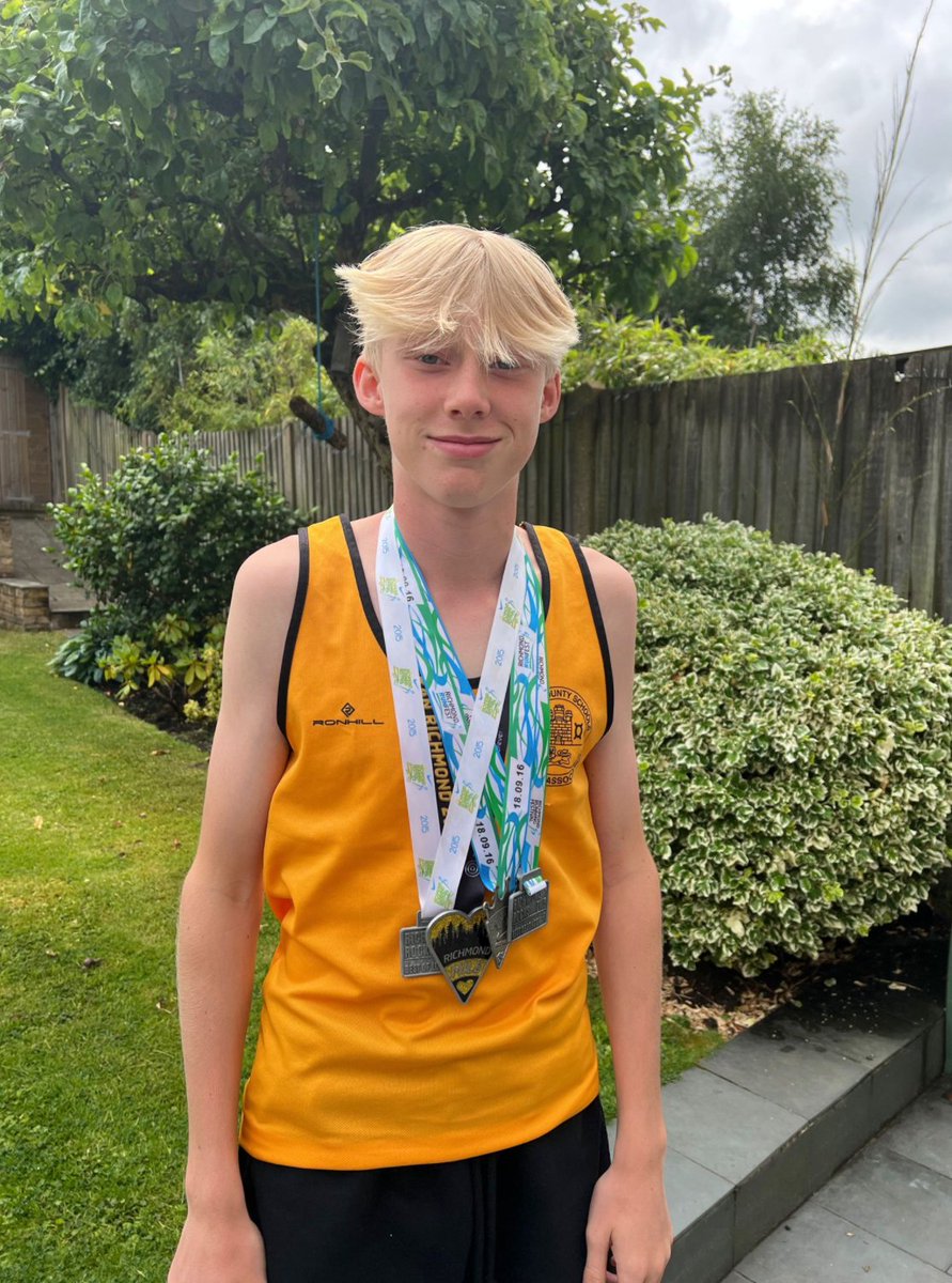 RichmondRunFest's tweet photo. We would like you to join us in wishing Harry Klein &amp; the rest of the Surrey team the best of luck at the English Schools' today. Harry, who is completing in the 800m finals, started his athletic journey at the Richmond Kids Mile. GOODLUCK HARRY!! https://t.co/MbFjQsbiAr