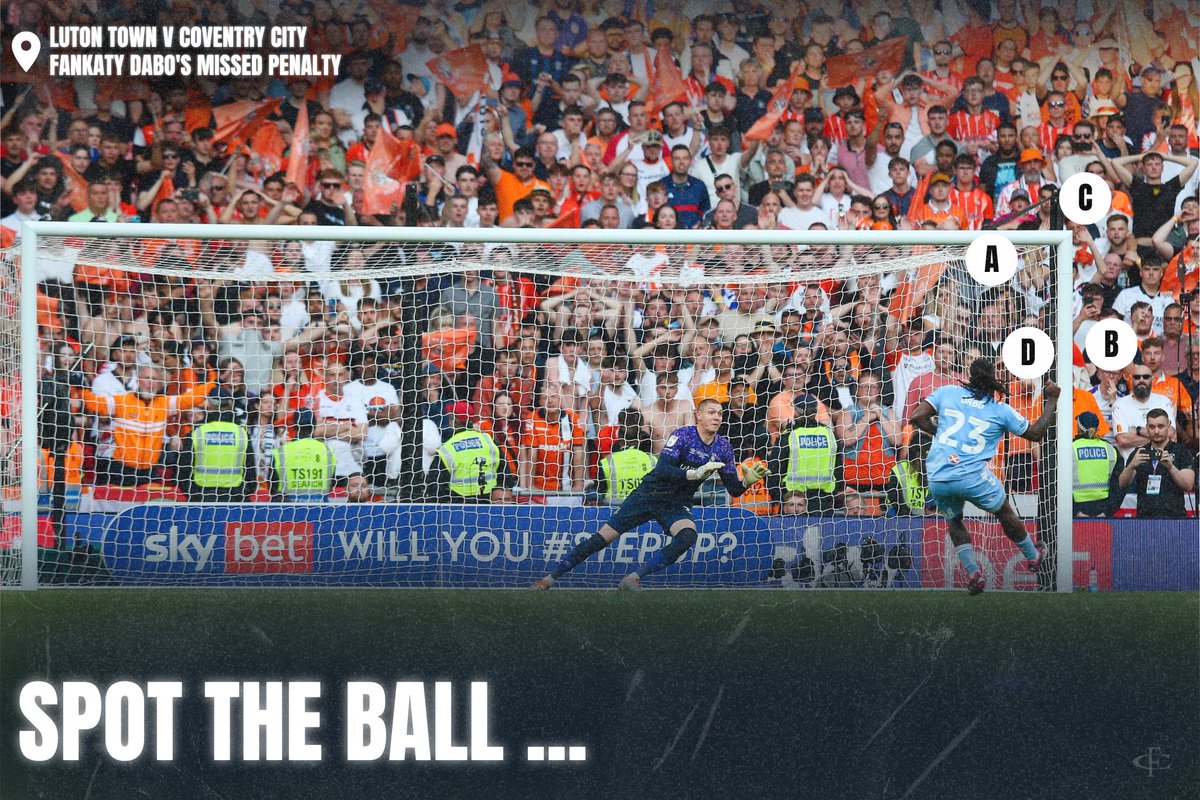 ⚽️ SPOT THE BALL ⚽️

Under which circle is the football: A,B,C or D?
Take a guess in the comments 👇🏻

Answer revealed soon ...

#COYH