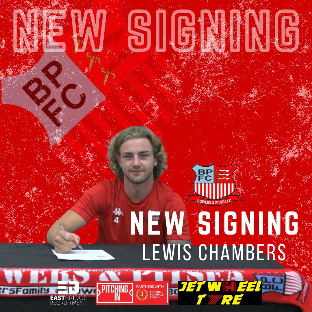 ✍🏼 Chambers is a Red!

We welcome the former <a href="/EBTheDeres/">Erith & Belvedere FC</a> Versatile Midfielder, <a href="/lewchambers2912/">Lewis Chambers</a> to Bowers!

Lewis helped the Deres to the SCEFL League Title Last Season and we can’t wait to see him in action.

📸 Grant Williams Photography

#UpTheBowers | #BowersFamily
