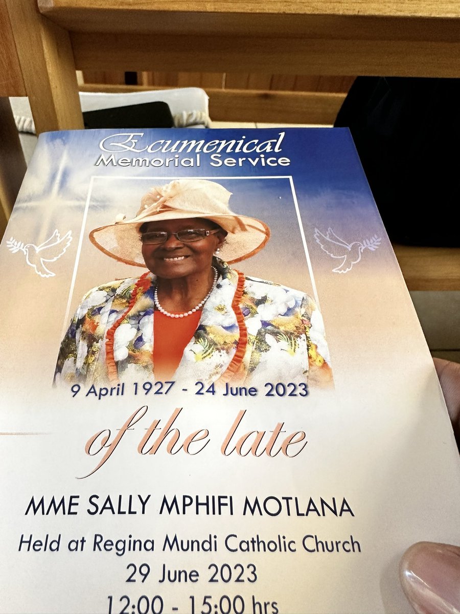 “I am not interested in you polishing my chains - I want them off!” Mrs Sally Motlana