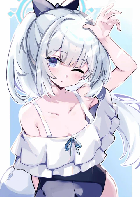 ミヤコちゃんサキちゃん ブルアカの絵描くの楽しい～ #ブルアカ