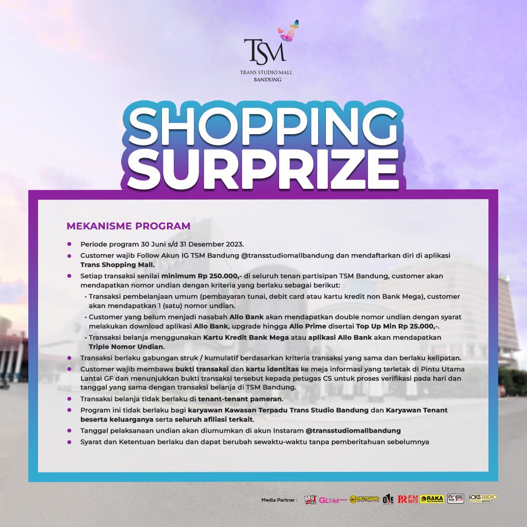 TSMbandung's tweet photo. 🚗 Belanja 250K aja,
bisa dapet All New Honda HRV !!!

 ✨ Shopping Supprise ✨
Program belanja spesial yang hanya kami hadirkan khusus untuk kamu pelanggan setia TSM Bandung. https://t.co/5gHvA5nlhV