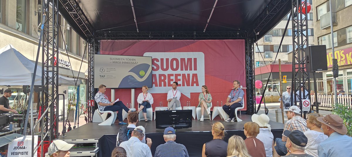 Suomeen töihin - miksi ihmeessä? keskustelu #SuomiAreena