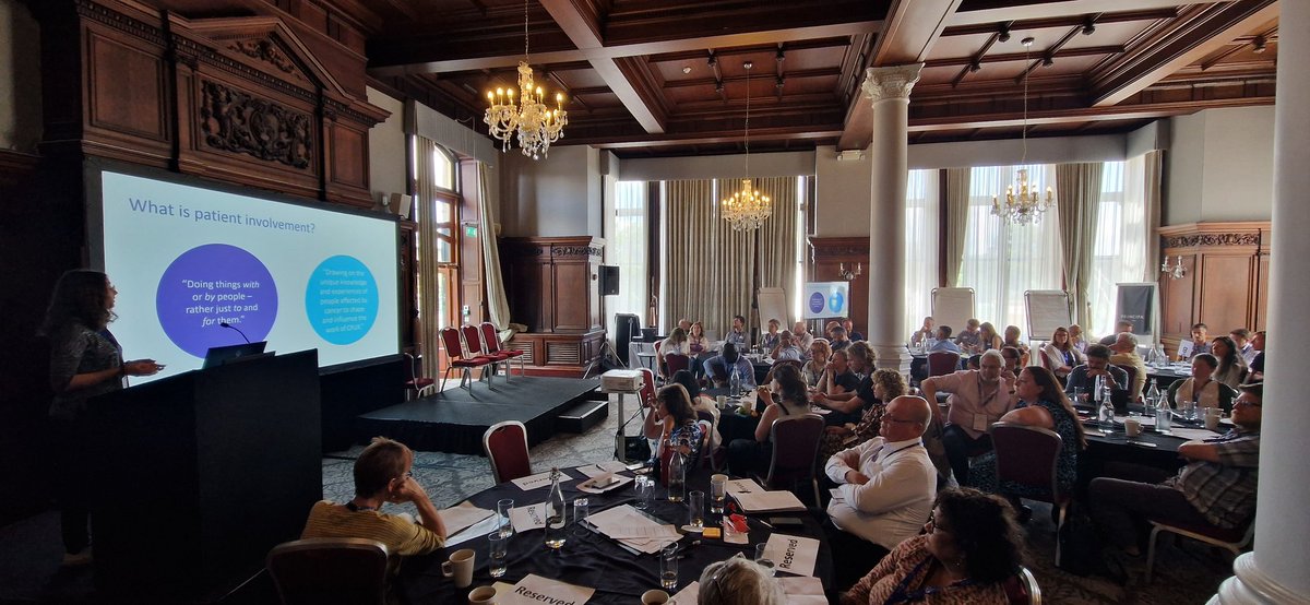 LambAlastair's tweet photo. Anne-Sophie Klekzewski kicks off #PatientInvolvement session at #CRUKAllFellows meeting. 

@CR_UK's vision is "...to become a truly patient-centred  organisation partnering with people affected by cancer"

@CRUKresearch @clare_turnbull https://t.co/XxpCEWQyGK