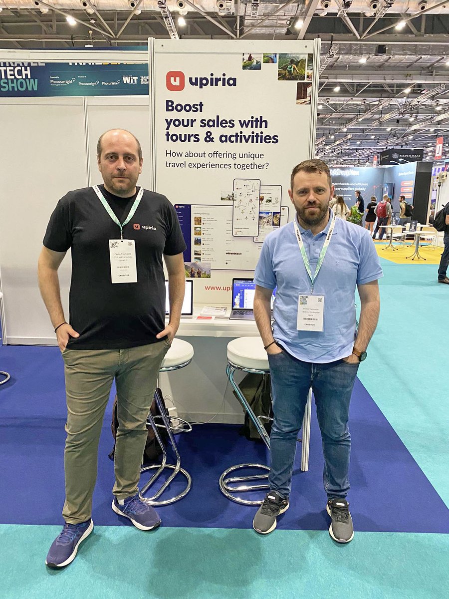 Happy Name Day Founders of Upiria! 🥳

Today our founders are at the TravelTech Show at London ExCel, sharing insights and exploring the latest trends and developments in travel technology!

#Upiria #ToursAndActivities #TravelTechShow #FoundersDay #NameDay