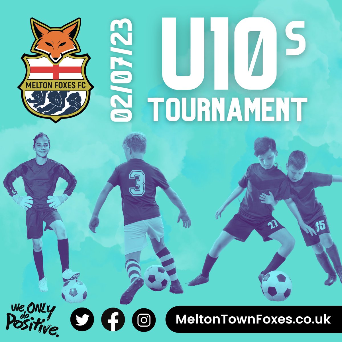 Meltonfoxesfc's tweet photo. 👏🏻 UPCOMING 👏🏻 Good luck to all the teams taking part in our U10s tournament on Sunday.

Come to Mars Sports Ground, Saxby Road to show support for our 3 foxes teams and 4 visiting teams.

Playing, coaching, supporting... Remember We Only Do Positive!! 👏🙏👍

#MeltonFoxes 🦊 https://t.co/NpYUmyeMl3