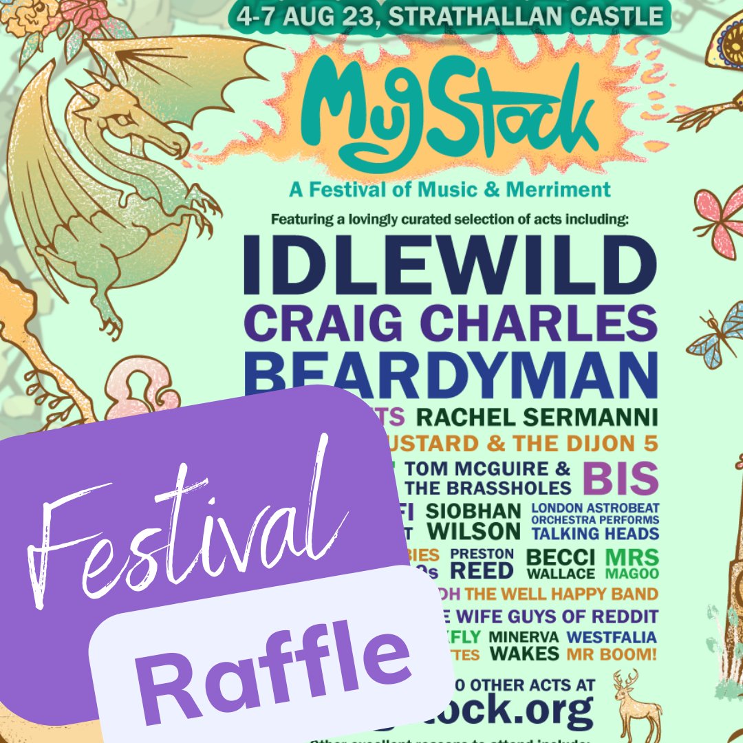 In it to win it! Enter our @MugStock Raffle for Festival Family Tickets/Camping bundle worth £420. Head to our Raffall site NOW! What's that, tickets are only £1 - it's madness, but true!!! raffall.com/341242/enter-r… #festivals #livemusic #raffle