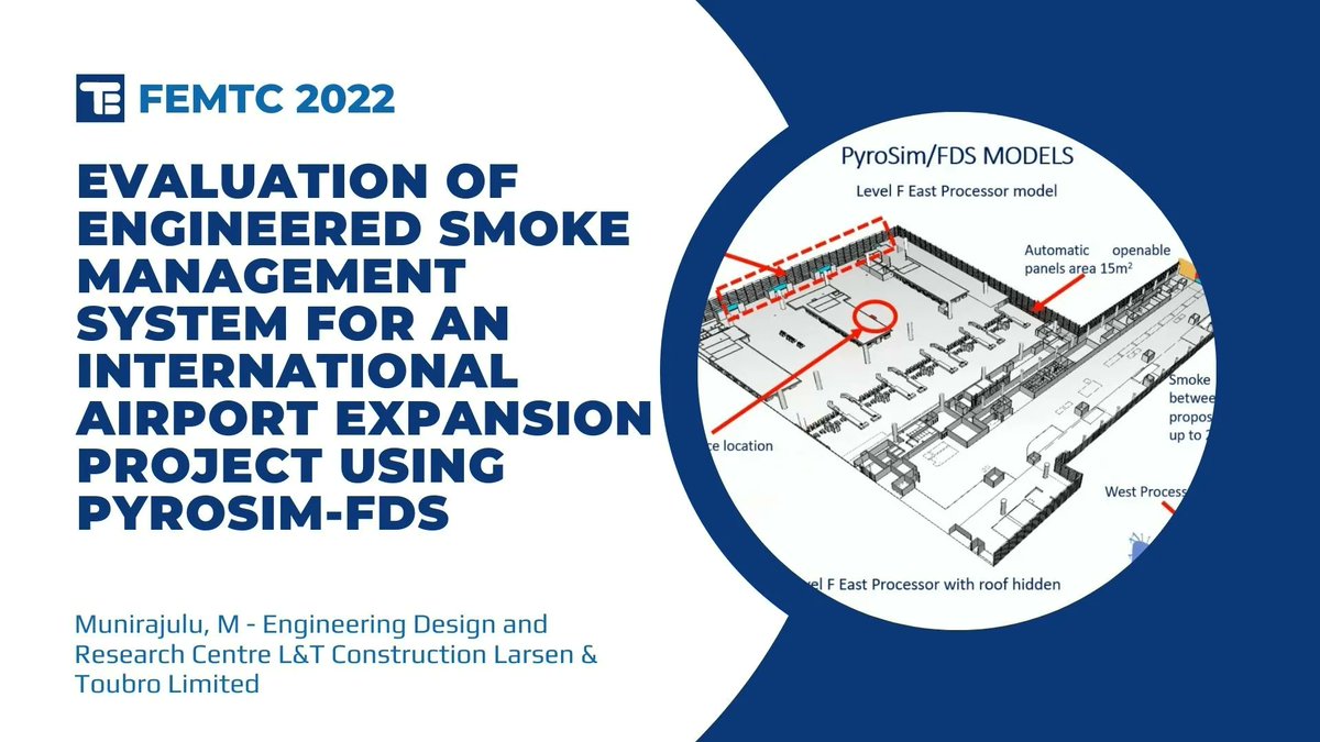 thunderheadeng's tweet photo. '"Evaluation Of Engineered Smoke Management System For An International Airport Expansion Project Using PyroSim-FDS" by Munirajulu, M of Engineering Design and Research Centre L&amp;T Construction Larsen &amp; Toubro is available in the FEMTC archive. #femtc https://t.co/fCSOnWS9qF https://t.co/dBeCv5c6eu