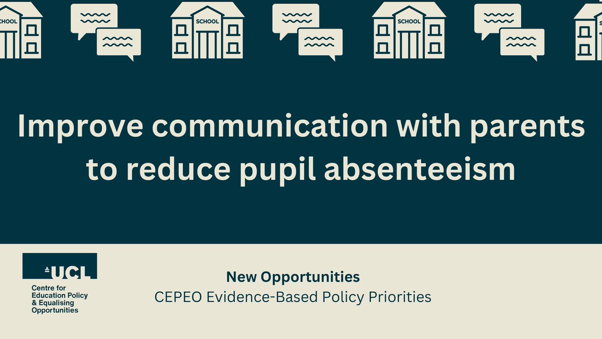 Using evidence-based solutions to address absenteeism in our schools was a policy priorities that we proposed this year. In this blog, <a href="/AsmaBenhenda/">Asma Benhenda</a> highlights the impact absenteeism has, including on Special Educational Needs pupils. tinyurl.com/3ptbjksy #CEPEOonAbsenteeism
