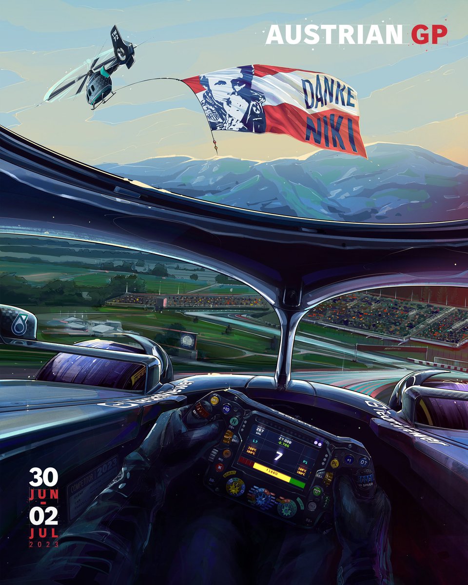 Takımımızın #AustrianGP posteri.

Poster sanat akıyor. 😍🤩😍