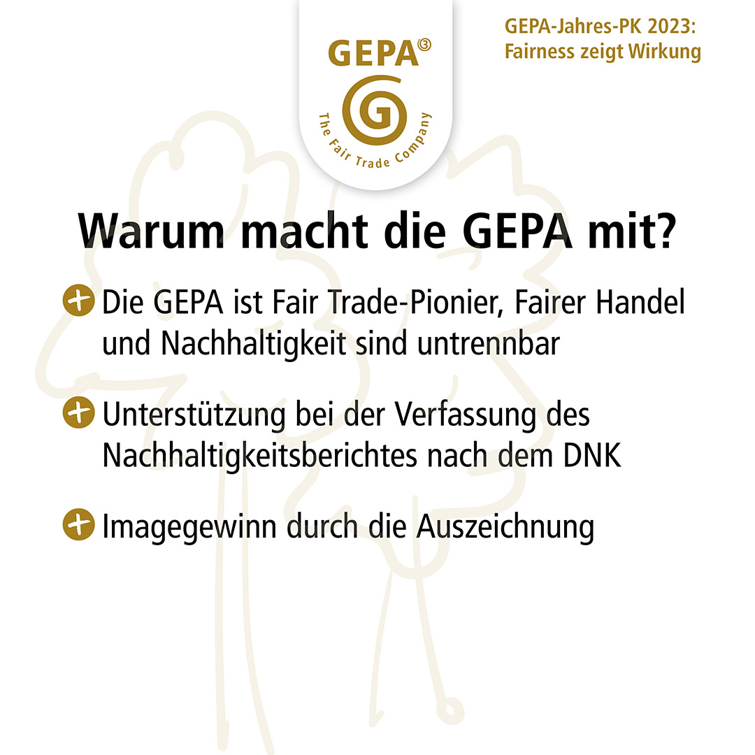 🌍🌱 Fair fürs Klima – in Süd und Nord! Wir haben erfolgreich an <a href="/oekoprofit/">Ökoprofit_NRW</a> teilgenommen. Dabei stehen Umwelt-, Klima- und Ressourcenschutz in Unternehmen im Vordergrund. Mehr unter gepa.de/oekoprofit #Klimagerechtigkgeit #Nachhaltigkeit