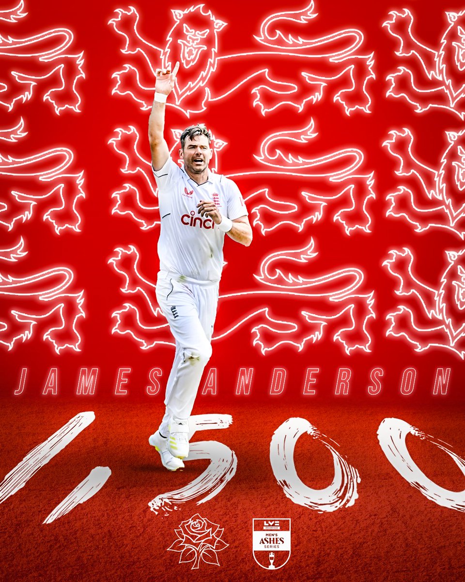 Congratulations @jimmy9 on 1️⃣,5️⃣0️⃣0️⃣ career wickets! 🙌🐐

🌹 Lancashire wickets: 526
🏴󠁧󠁢󠁥󠁮󠁧󠁿 England wickets: 974

🌹 #RedRoseTogether