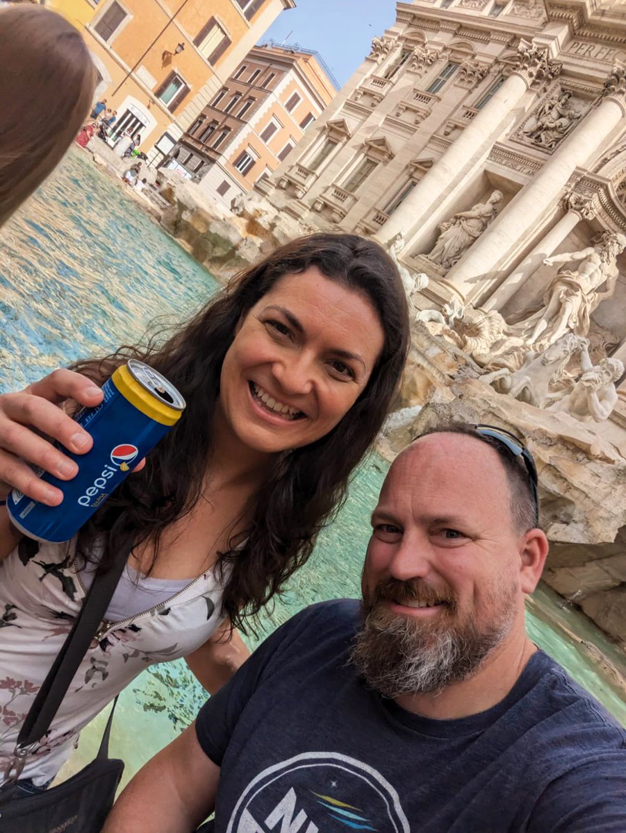Thursday June 22, 2023 - 6 YEARS #KIDNEYVERSARY!!! 
Got up early, walked to the Trevi Fountain, made wishes with Canadian coins and had a Pepsi, all before the flight! 
Incredible 6 years, with so many adventures, all thanks to my donor/aunt/hero Manon!