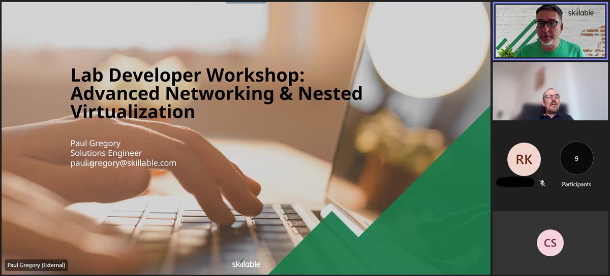cswaly's tweet photo. Attending the Monthly Lab developer workshop with @skillable and @paullgregory This month is about Advanced Networking and Nested Virtualisation. Looking forward to some useful discussions and hands-on practice. Some great use cases for these features. https://t.co/Td5wtUfzR9