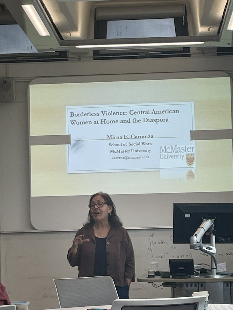 RCYPImmigration's tweet photo. #BIRMAC @MirnaCarranza6 speaking about “Borderless Violence” a @SSHRC_CRSH funded project. @McMasterSocSci @IRiS_Birmingham https://t.co/AYrZZ4gxkB