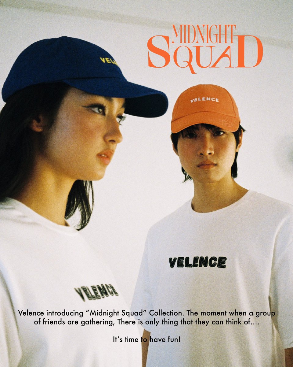 Velence introducing  “MIDNIGHT SQUAD” Collection.
The moment when a group of friends are gathering, There is only thing that they can think of…. It’s time to have fun!

Available on July 6, 2023
At 10:00 AM (GMT+7) via LINE SHOPPING 

#MidnightSquad
#Velencebkk
#velence