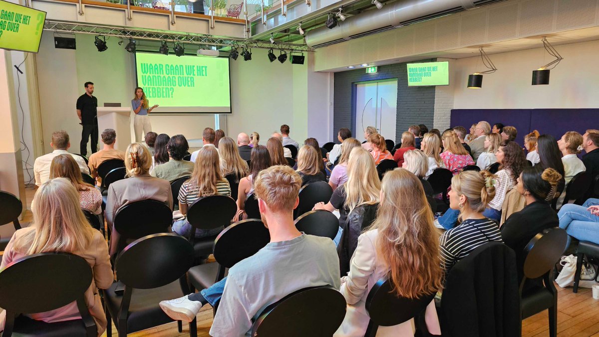 MediaTestNL's tweet photo. Vandaag was eindelijk de grote dag: tijd voor de eerste ontbijtsessie! 

Na een uitgebreid ontbijt heeft Eline van MediaTest samen met Gerben van @WayneParkerKent de resultaten van het nieuwe jongerenonderzoek gepresenteerd in een exclusieve sessie ten kantore van @Mediahuis_NL . https://t.co/acVFrjRa7C
